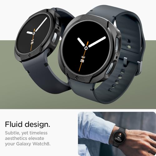 Image of Spigen Liquid Air for Galaxy Watch 8 (44mm) Case | TPU - Matte Black