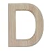 BestPysanky Unfinished Wooden Arial Font Letter D (6.25 Inches)