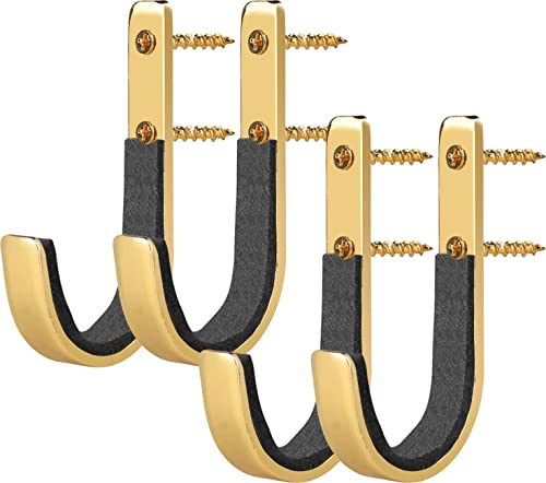 GOHIKING Gun Rack Storage Rifles Shotgun Hooks Wall Mount Hangers for Any Rifles Shotguns Archery Bow with Soft Padding and Heavy Duty Steel