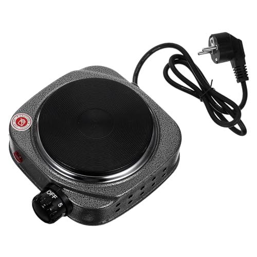 UKCOCO Calefactora Eléctrica Mini Portátil con Control de Temperatura para Cocinas de Inducción Camping y Oficinas Compatible con Utensilios de Cocina Color