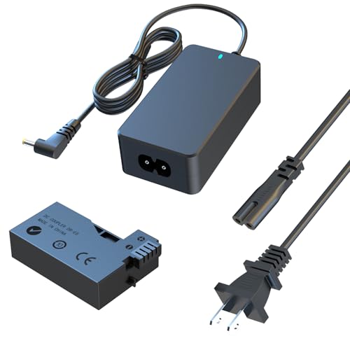 HY1C ACK-E8 AC Power Adapter DR-E8 DC Coupler Dummy Battery kit, Replacing LP-E8 Battery, for Canon EOS Rebel T2i T3i T4i T5i 550D 600D 650D 700D Kiss X7i X6i X4 X5 Camera