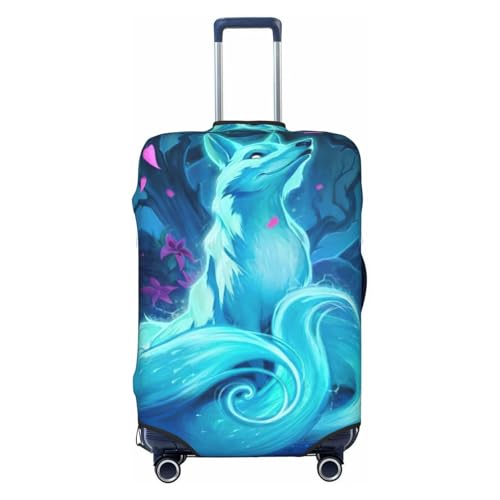Housse valise lavable EdWal L protection bagage anti-rayures renard