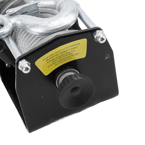 Kit de winche eléctrico 12V 3000lbs con motor 1KW miniatura 5
