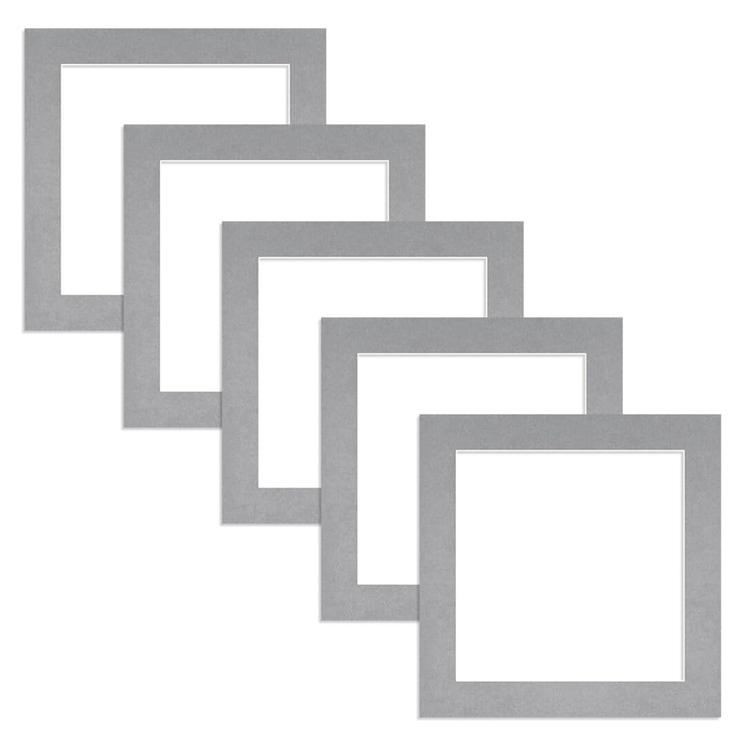 Alison Kingsgate 40X40CM Silver Picture Mount - 30X30CM Aperture - Pack 5 — image 1
