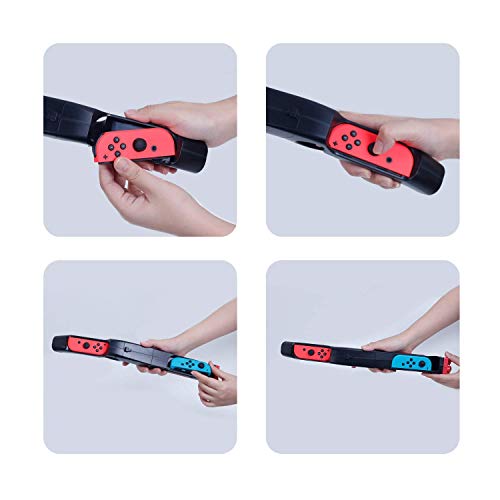 Awaqi 2 Packs Ergonomic Peripherals Hand Grip Sense Armas Handle Joypad Holder Stand Game Gun Compatible With Nintendo Switch Joy Con Controller (2- Pack) #TOP4