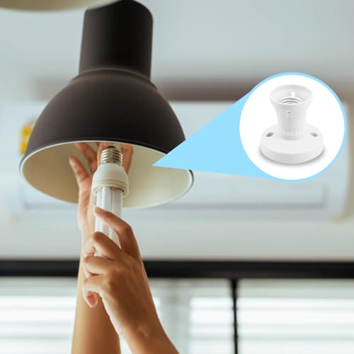 E27 Lamp Base Socket Converter, Light Bulb Socket Holder, Straight Socket for Ceiling Pendant E27 Edison Screw Fitting - Image 6