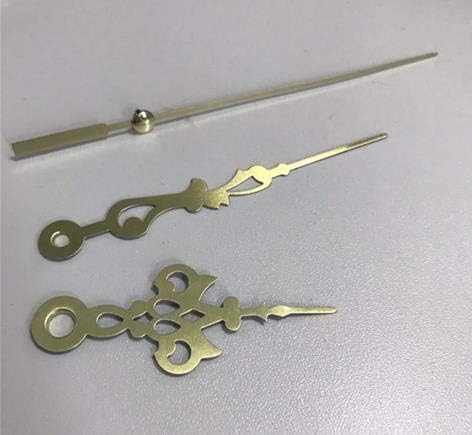 Clock Parts & Accessories 100sets Professional Practical Black/Gold Clock Hands Quartz Clock Repair Tool Parts Kit Metal Hollow Pointer for DIY Wall Clock - (Color: Gold)