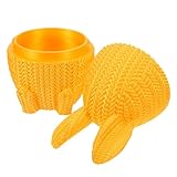 Uonlytech Befüllbares Kunststoff Ei mit Hasenohren 18cm Wiederverwendbare Leckerli Kasten für Eiersuche Klassenzimmerpreise und Frühlingsdekoration