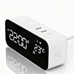 Smart Wi Fi Alarm Clock with Timer, USB 2 A 1 C Fast Charging, App Remote Control, Digital LED item