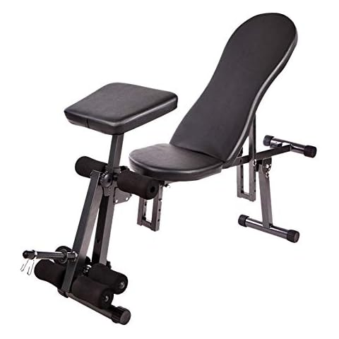 CCONE Adjustable Weight Bench,Flat Incline Decline Bnech Press Home Gym Cover