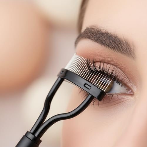 Wimpernkamm für Wimpernverlängerungen mit Edelstahl-Ende