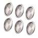 6 Pack Closet Door Finger Pull Satin Nickel- 2-1/8" Round Sliding Finger Door Pull, Easy Snap in Installation