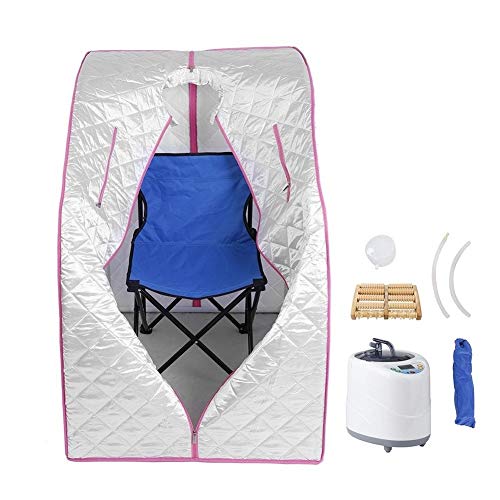 ZFF Steam Sauna Tent, Portable 2L Sauna Steamer, Indoor Spa With 1-9 Level Control Temperature And 0-99 Minutes Timer, For Detox And Weight Loss