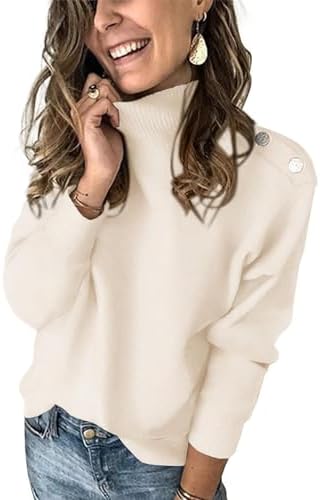 KIRUNDO Fall Sweaters for Women 2025 Striped Turtleneck Ribbed Knit Sweater Trendy Pullover Jumper Winter Fashion Clothing
