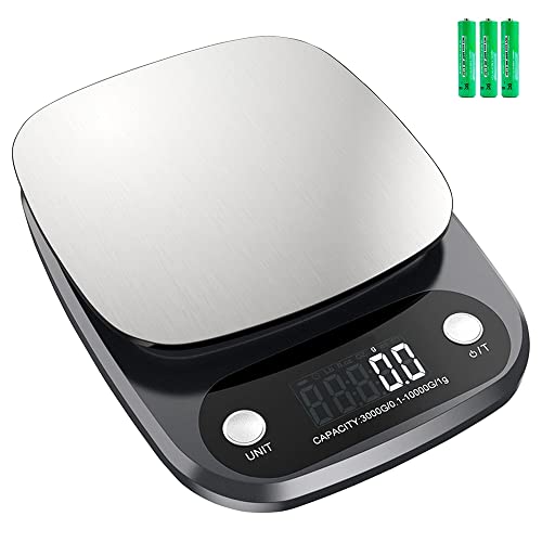 Sunco Digital Food Kitchen Scale, 10Kg/22Lb Multi-Purpose Scale For Cooking Baking, 1G/0.1Oz Precise Stainless Steel With Lcd Display, Measures In Grams, Ounces, Milliliters, Pounds Weight Loss #TOP25