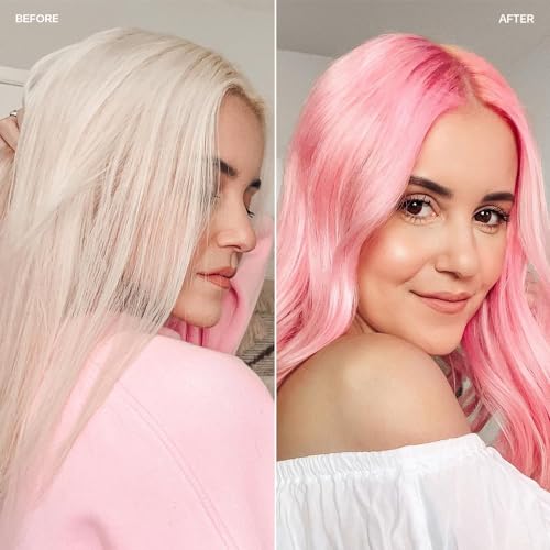 Image of Overtone Daily Color Depositing Conditioner for Hair, Cotton Candy Pink:Temporary Pigment with Shea, Coconut & Avocado Oils, Hydrating, Vegan & Cruelty-Free, All Hair Types, 4.5oz.