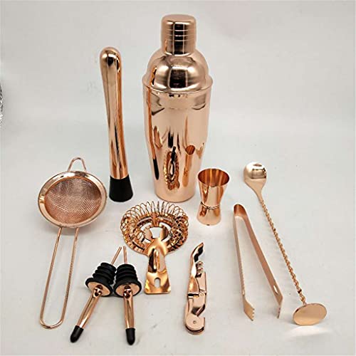 Kit de Bartender 12 Piezas Coctelera Boston Acero miniatura 5
