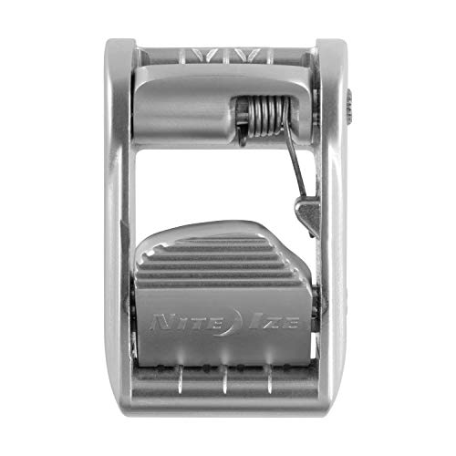 Nite Ize Dual Camjam Webbing Tensioner, Patented Dual Cam Zinc Alloy Buckle Fits Standard 1" Webbing, 600 Lb Load Limit #TOP2