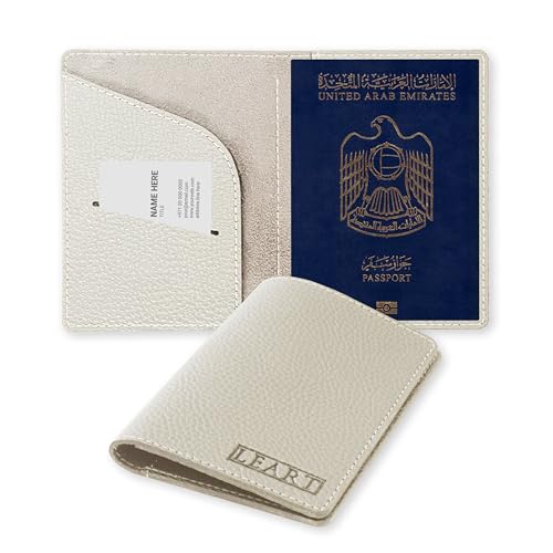LEART Leather Passport Cover Passport Holder | Passport Wallet for Men | Passport Case | Passport Cover Holder | Travel Accessories | Travel Gifts (Camel)