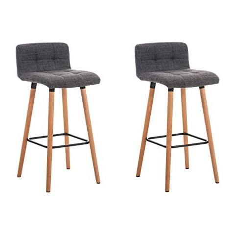 CLP Set De 2 Taburetes De Bar Lincoln En Tela Cover