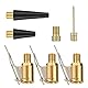 WANTUSHUI Französisches Ventil Adapter Set, Fahrradventil Adapter, Luftpumpe Adapter für alle Fahrradventile, Autoventil Adapter, Ventiladapter Fahrradreifen Kupfer Schnellverschluss Zubehör