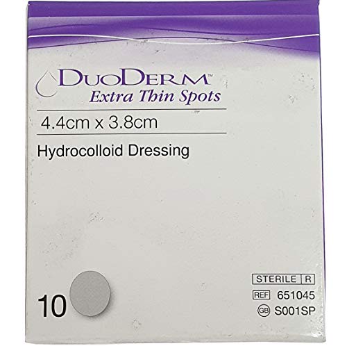 Convatec 99XX0152 Duoderm Extra Thin Spots Dressing, 4.4cm x 3.8cm, Pack of 10