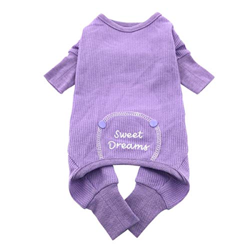 DOGGIE DESIGN Sweet Dreams Thermal Cotton Pajamas for Dogs by M (16