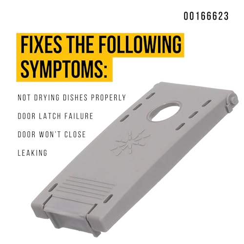 Image of PartsBroz 166623 Rinse Aid Door - Compatible With Bosch Dishwasher - Replaces AP2802335 166623 935387 AH3439214 EA3439214 PS3439214 PS8697157 Ultra Durable Replacement