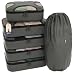 Shacke Pak - 5 Set Packing Cubes - Medium/Small – Luggage Packing Travel Organizers (Dark Grey)