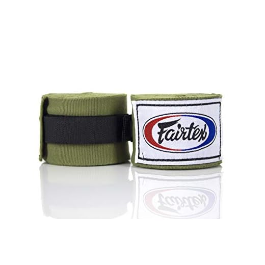 Fairtex Muay Thai Boxing Boxbandagen Elastic Baumwolle HW2 Hand Wraps Farbe schwarz Bleichen blau rot weiß rosa lila thaialnd verwendet in Muay Thai Boxen, Kickboxen, MMA, unisex, grün