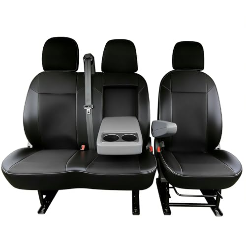 ＴＡＫＵＭＩ∞Ｘ Housse Siege Voiture pour Fiat Ducato Housses de Protection Respirantes pour Siège Conducteur Banquette Passager 2 Places Housses de...