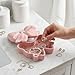 Afarnook Pink Bow Shaped Jewelry Ceramic Box Coquette Bow Shaped Ceramic Jewelry Dish Tray Organizer Storage Ring Holder for Room Decoration Trinket Box Valentines Gift for Women Wife Bridesmaids