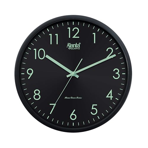 Image of Ajanta Home Decor Clock 12 Inch (305mm) Green | Stylish Silent Sweep Wall Clock | Luxury Modern Design | Model 1157