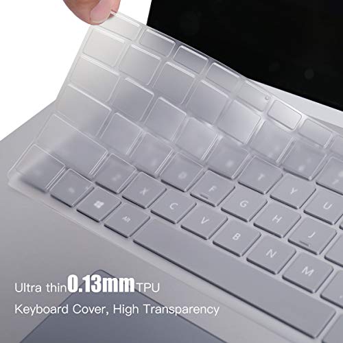 Ultra Thin Keyboard Cover For 2019-2022 Microsoft Surface Laptop 5 4 3 13.5 & 15 Inch Laptop Keyboard Cover Skin Protector, Surface Laptop 5 4 3 Accessories, Us Layout #TOP2