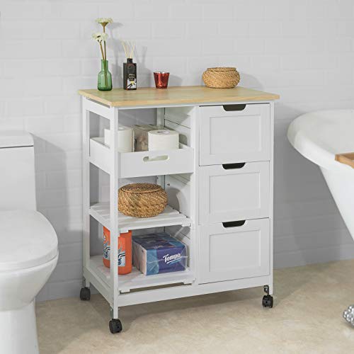 SoBuy Carrello cucina Credenza da cucina o bagno