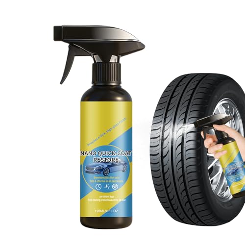 Spray Nano Revêtement Auto - 120 ml solution de revêtement imperméable et anti-UV | Spray Multifonction de Rénovation Auto,pour carrosserie, peinture,...