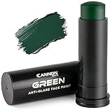 Cannon Sports Face Body Paint Stick for Football Baseball Softball Lacrosse Hockey - Sweatproof, Long-Lasting, Anti-Glare (Green)