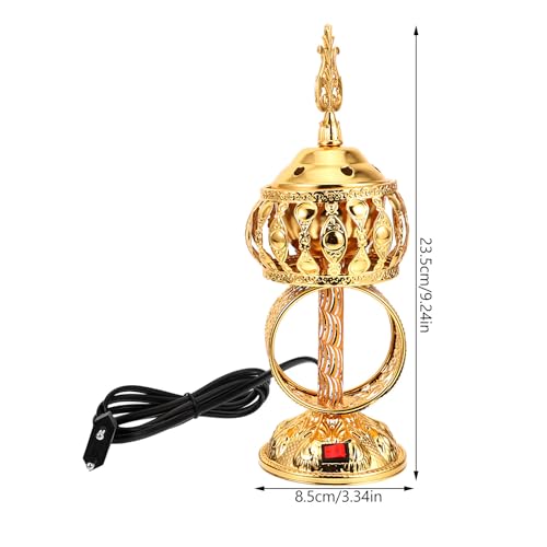 Brûleur électrique de parfum or conique diffuseur de cire maison - 3