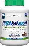 ALLMAX ISONATURAL Protein Isolate Powder, Chocolate, 5 lb, 73 Servings