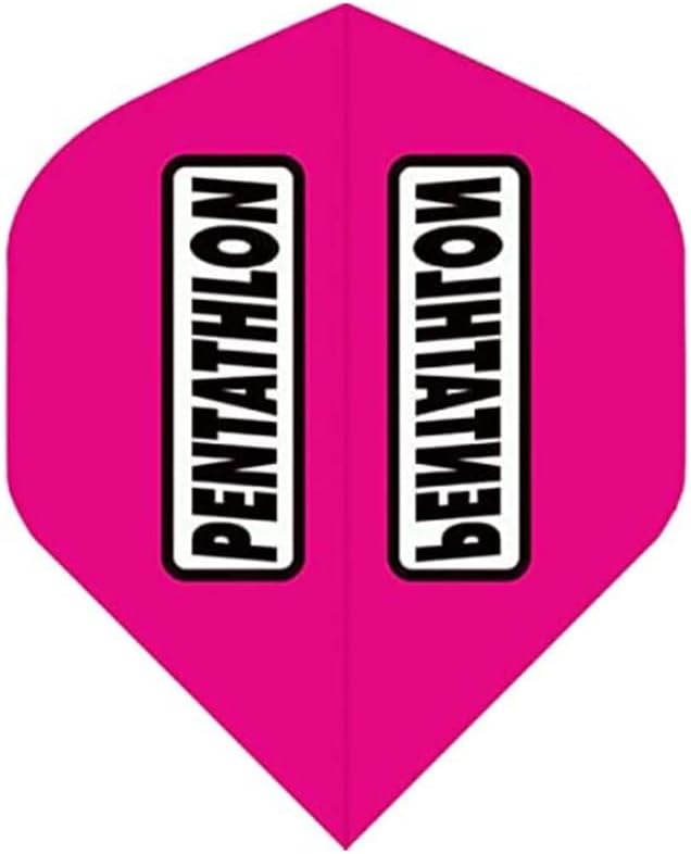 US Darts 3 juegos (9 vuelos) Pentathlon Standard Magenta (púrpurarojo) Dardos - 100 micrones