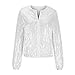 DDAPJ pyju Womens Sequin Jacket Shiny Glitter Sparkly Bomber Jackets Long Sleeve Zip Up Coats 2025 Fashion Party Clubwear White Large