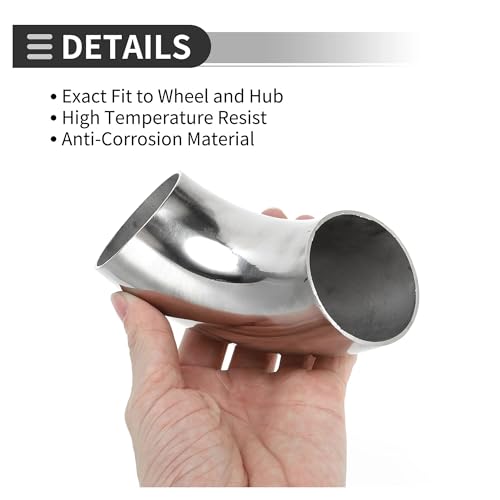 Embout échappement coude 90° en inox durable pour modification auto - 6