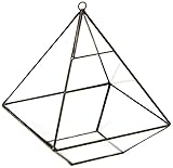 Hanging Geometric Modern Prism Pyramid Tabletop Glass Succulent Plant Terrarium Box, Air Plant & Cacti Holder Case