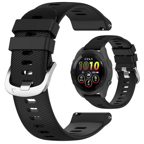 Bracelet Forerunner 165 sport et running en nylon noir confortable