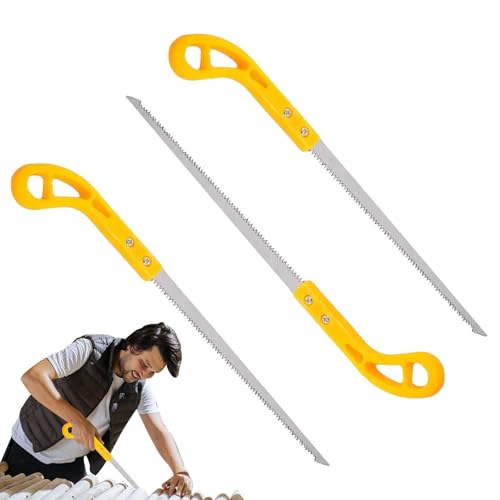 Qfdiwr Sierra de camping - Sierra de jardín de 3 piezas con mango ergonómico antideslizante - de mano pequeña y estable, herramientas manuales de jardinería para acampar, cazar, viajar en el