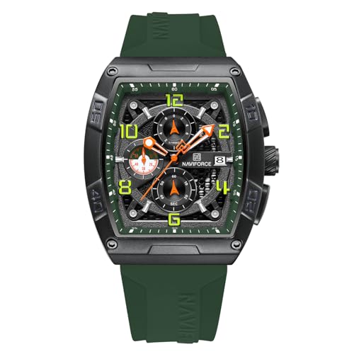 Image of NAVIFORCE Men Quartz Watch Auto Date Week Business Dress Analog Wrist Watches