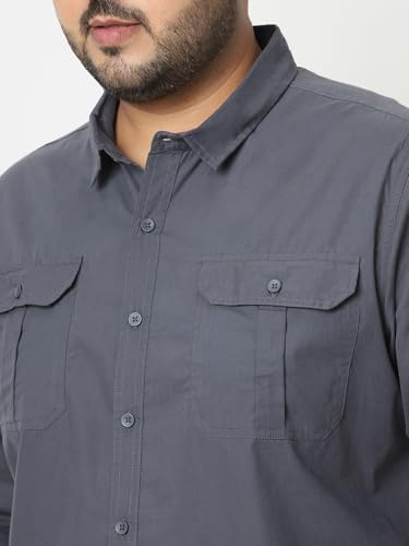 Image of Urbano Plus Men's Cotton Full Sleeve Regular Fit Casual Solid Shirt