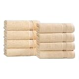Superior Luxurious Soft Hotel & Spa Quality Hand Towel Set of 8, Made of 100% Premium Long-Staple Combed Cotton - Canary, 16