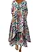 Produktbild Herbst Frühling Maxikleid Frauen Casual O-Ausschnitt Langarm Blumendruck Tasche Boho Kleider Femal Robe, 27, Mittel