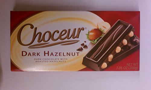 Choceur Dark Chocolate with Roasted Hazelnuts 7.05 oz (Pack of 2) by Choceur
